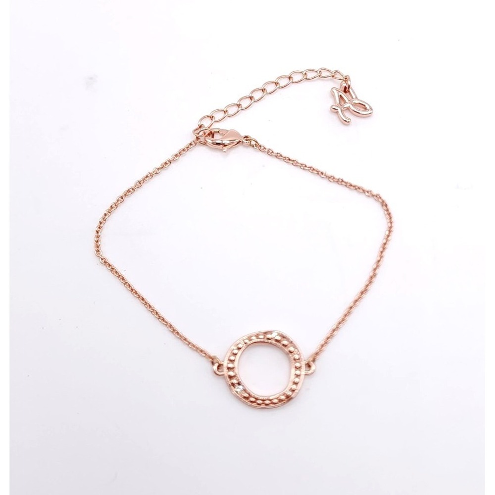 Adore by Swarovski Rose Gold Bracelet Crystal Open Circle Adjustable‎